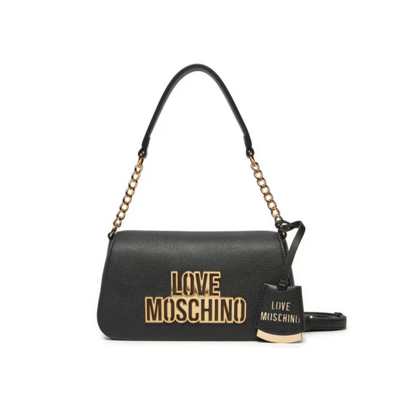 Borsa a Spalla Love Moschino Donna Cut Out Logo Nero