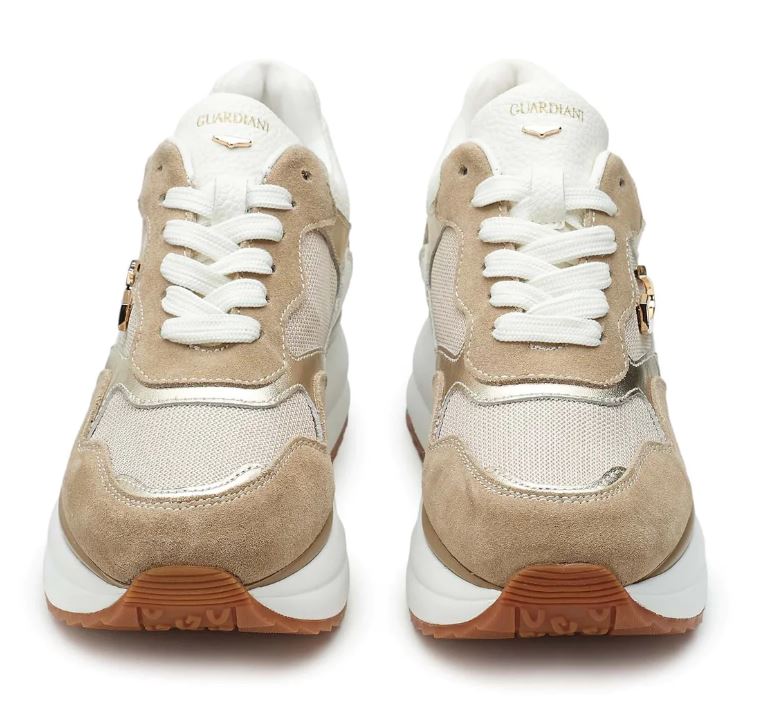 Sneakers GUARDIANI Donna Louise beige/ oro