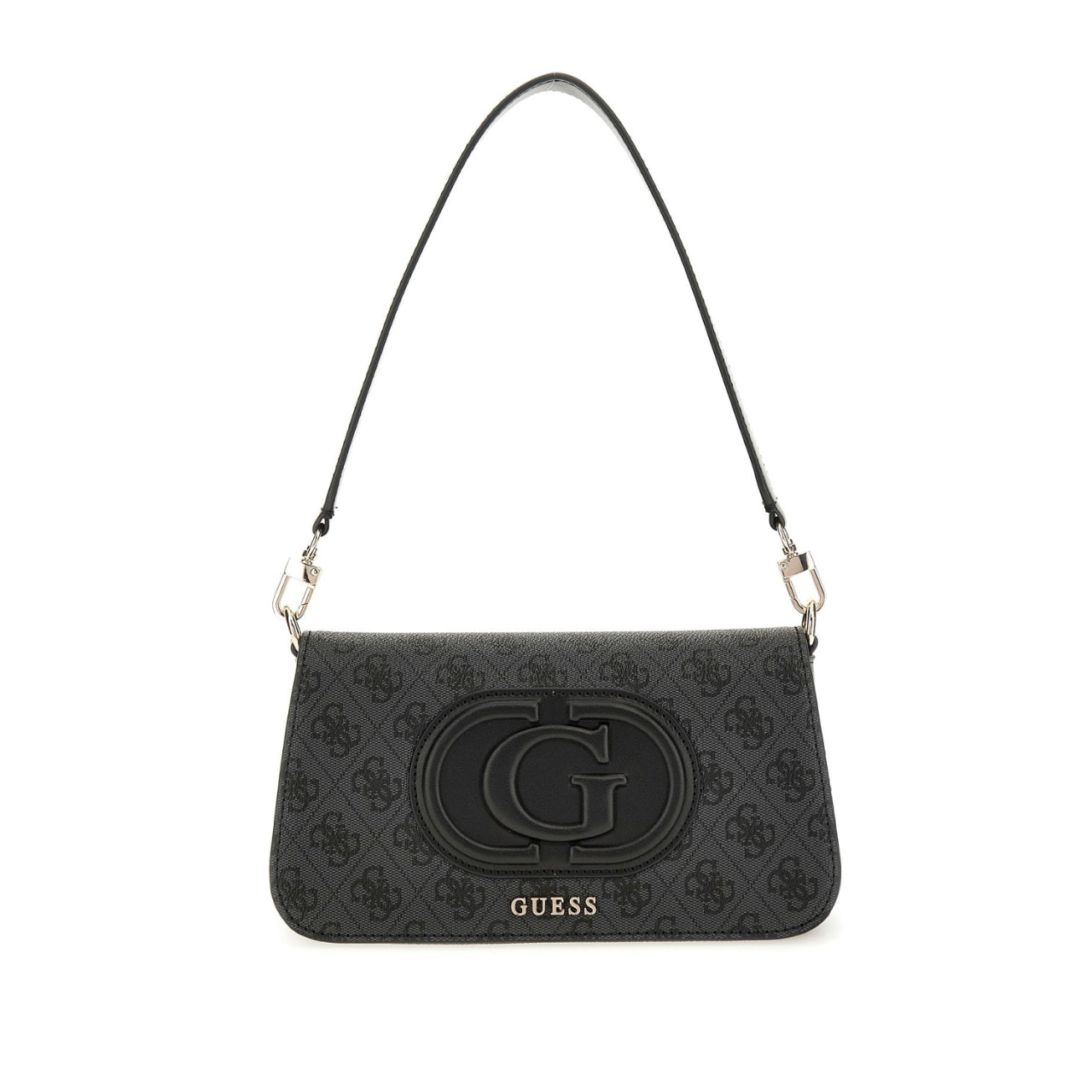 Borsa a Tracolla Guess Donna Eco Mietta Nero/grigio