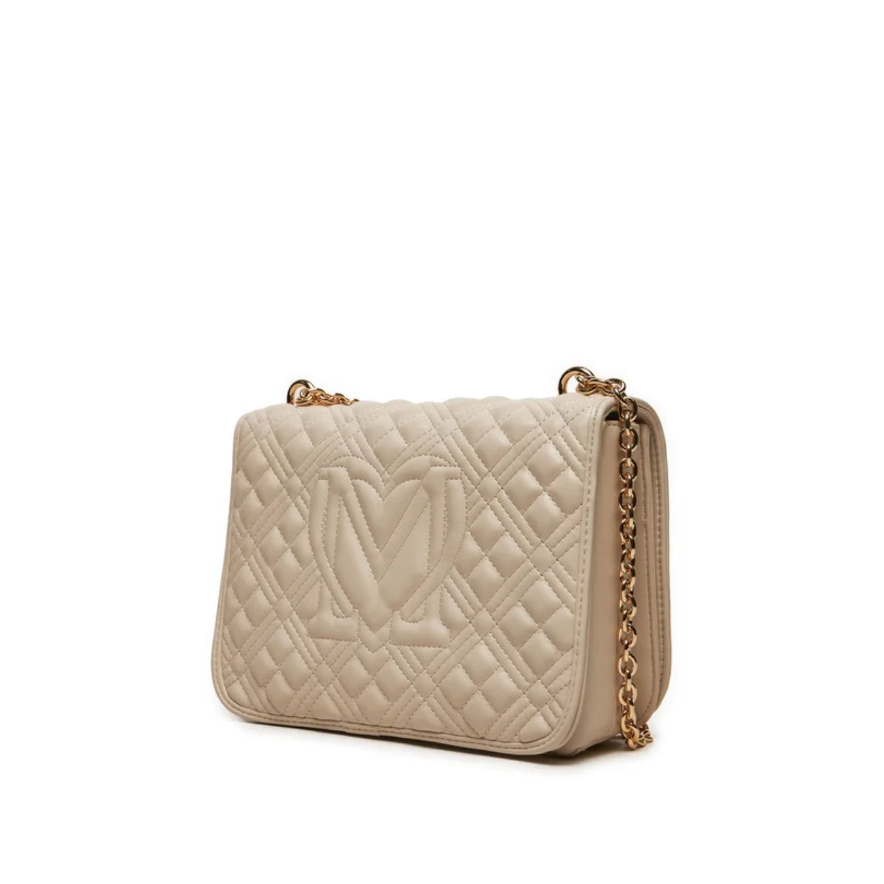 Borsa a Tracolla Love Moschino Donna Quilted Avorio