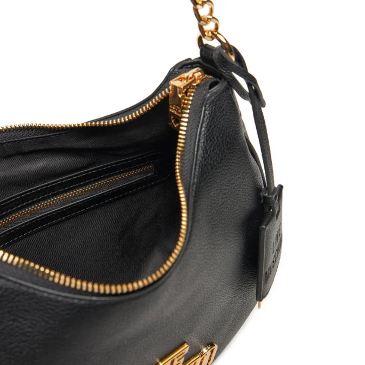 Borsa a Spalla Love Moschino Donna Cut Out Logo Nero