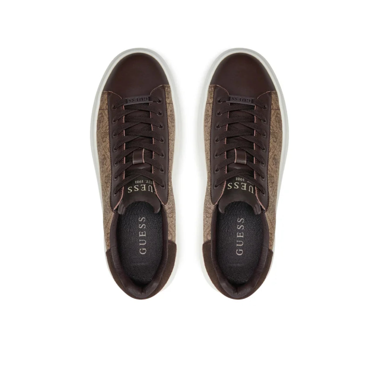 Sneakers Guess Uomo Elba Marrone