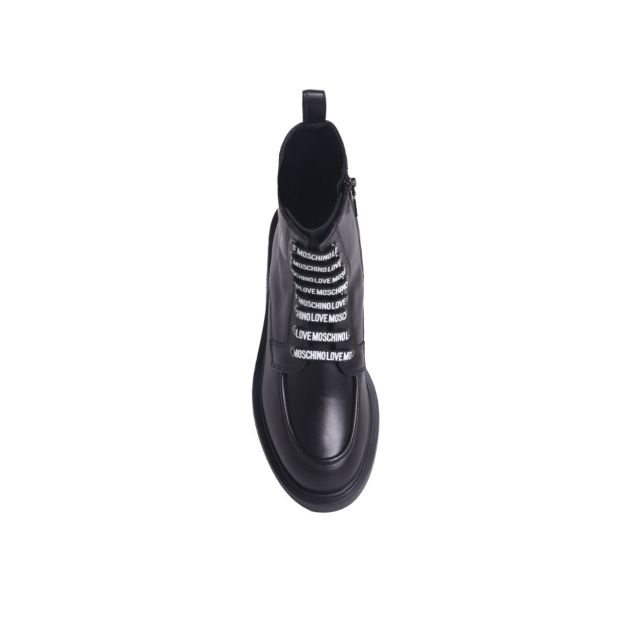 Anfibi Love Moschino Donna Logo Print Nero