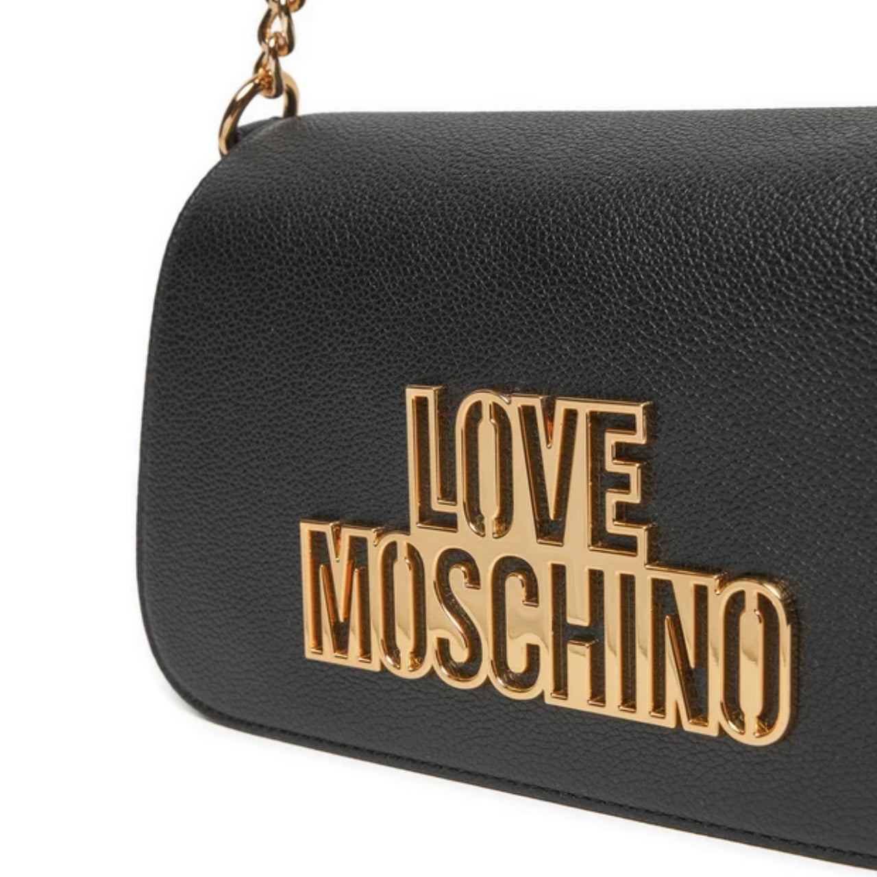 Borsa a Spalla Love Moschino Donna Cut Out Logo Nero