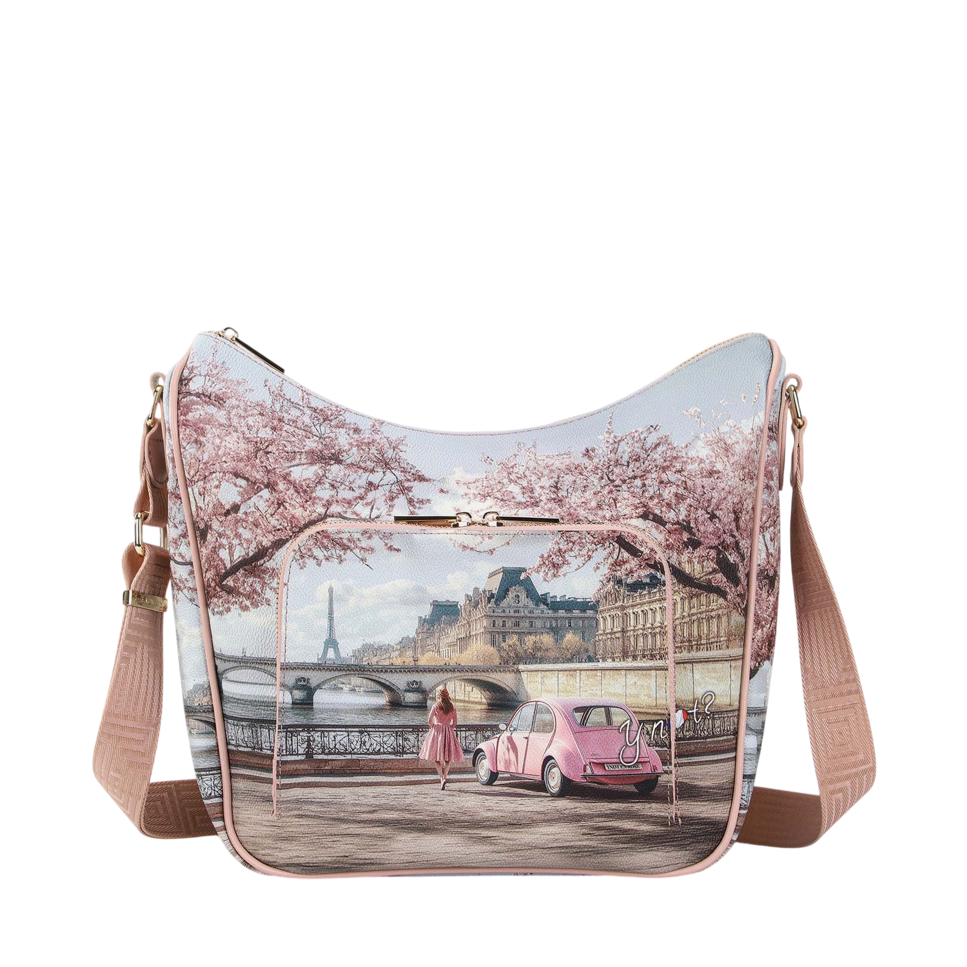 Borsa a Tracolla Y Not? Donna Paris en Rose Multicolore