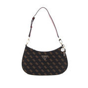 Borsa a Spalla Guess Donna Noelle Marrone scuro