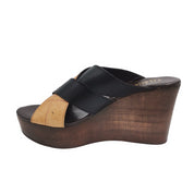 sandalo con zeppa Alviero Martini 1^ Classe Donna 0209 Geo classic/nero