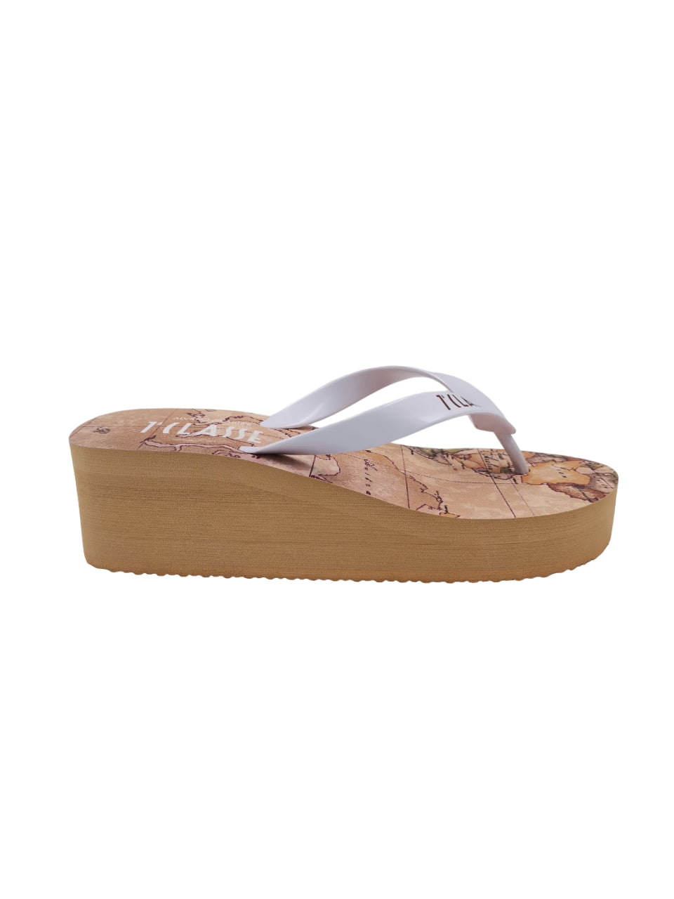 infradito Alviero Martini 1^ Classe Donna Wedge Slipper Bianco/geo classic