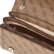 Borsa a Tracolla Guess Donna Noelle Marrone/nocciola