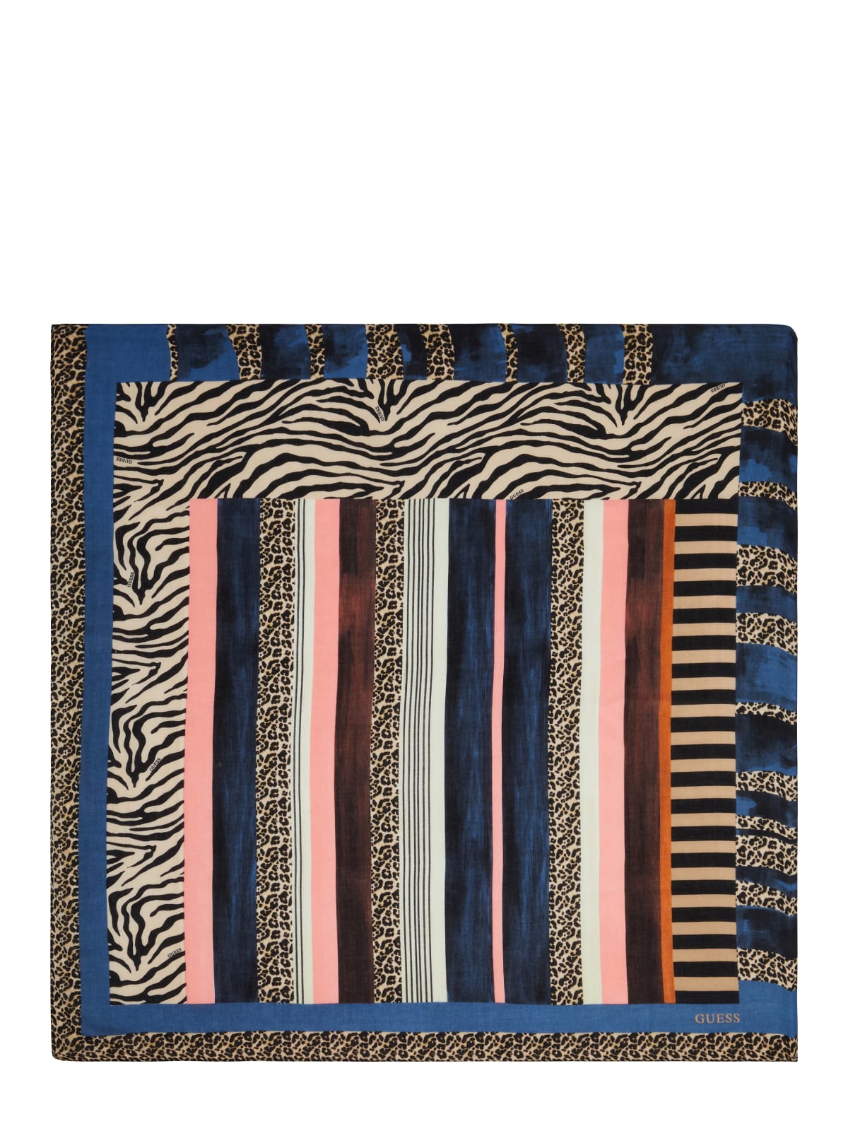 Foulard Guess Donna Kefiah Blu/multi