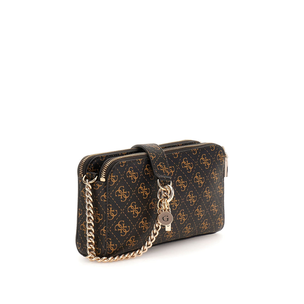 Borsa a Tracolla Guess Donna ECO ERICA Marrone/nocciola