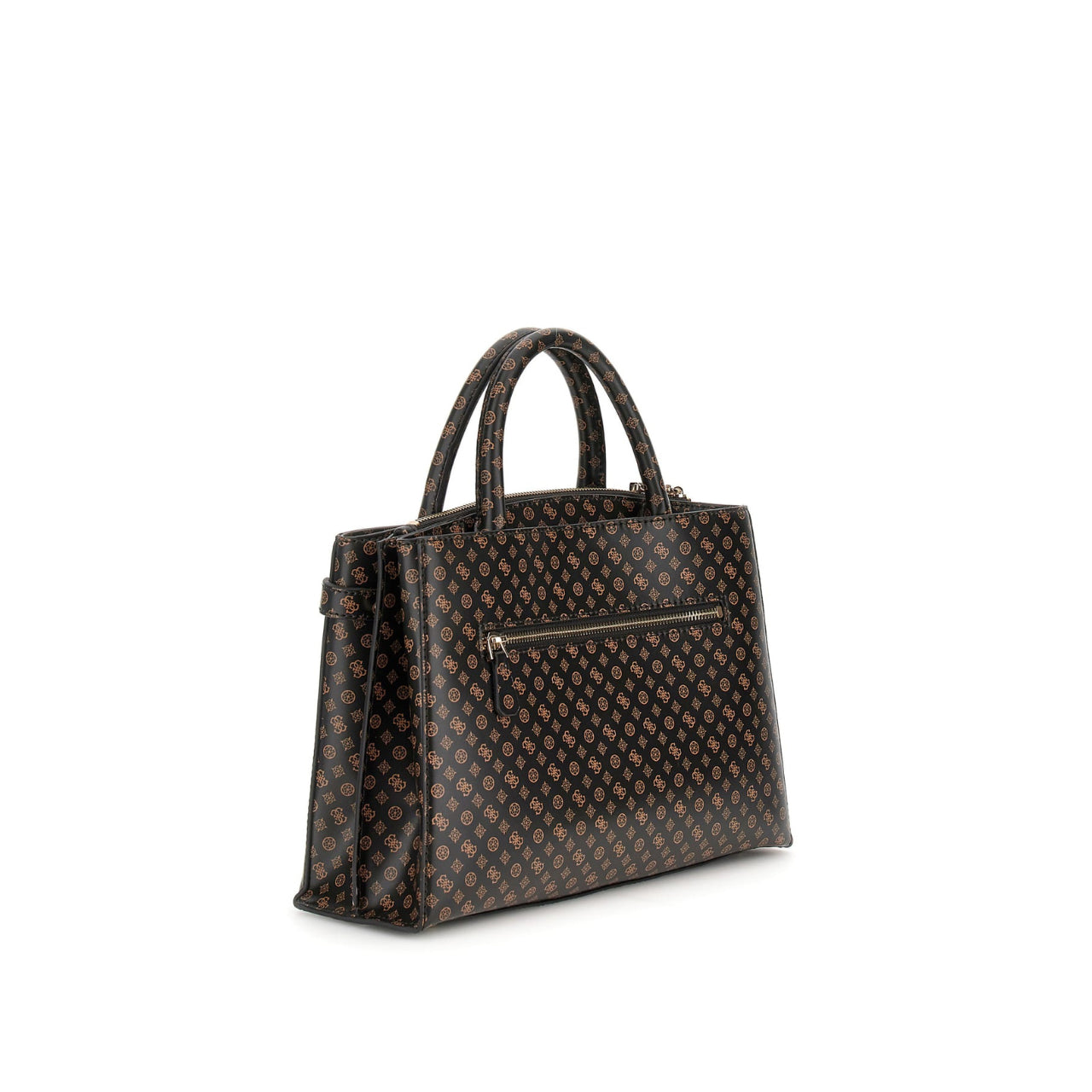 Borsa a Mano Guess Donna Arlena Logo Marrone