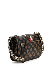 Borsa a Tracolla Guess Donna Nelka Crossbody Marrone