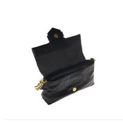 Borsa a Spalla Love Moschino Donna Super Soft Croco Nero