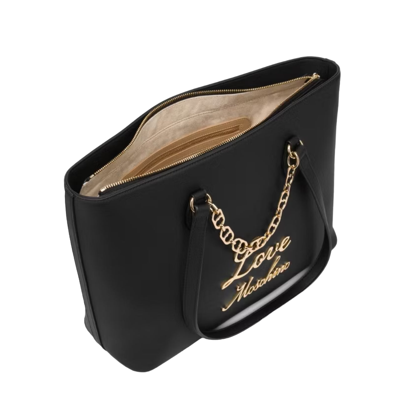 Borsa a Spalla Love Moschino Donna Lovely Chain Nero