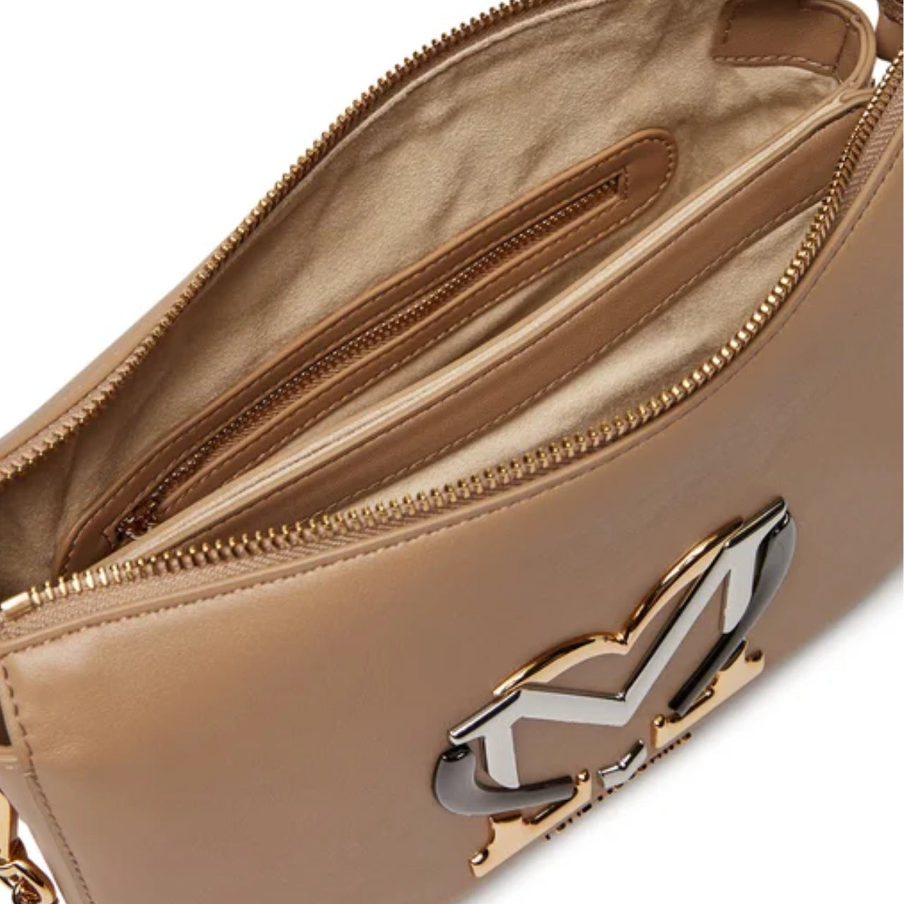 Sottospalla Love Moschino Donna Monogram Crema