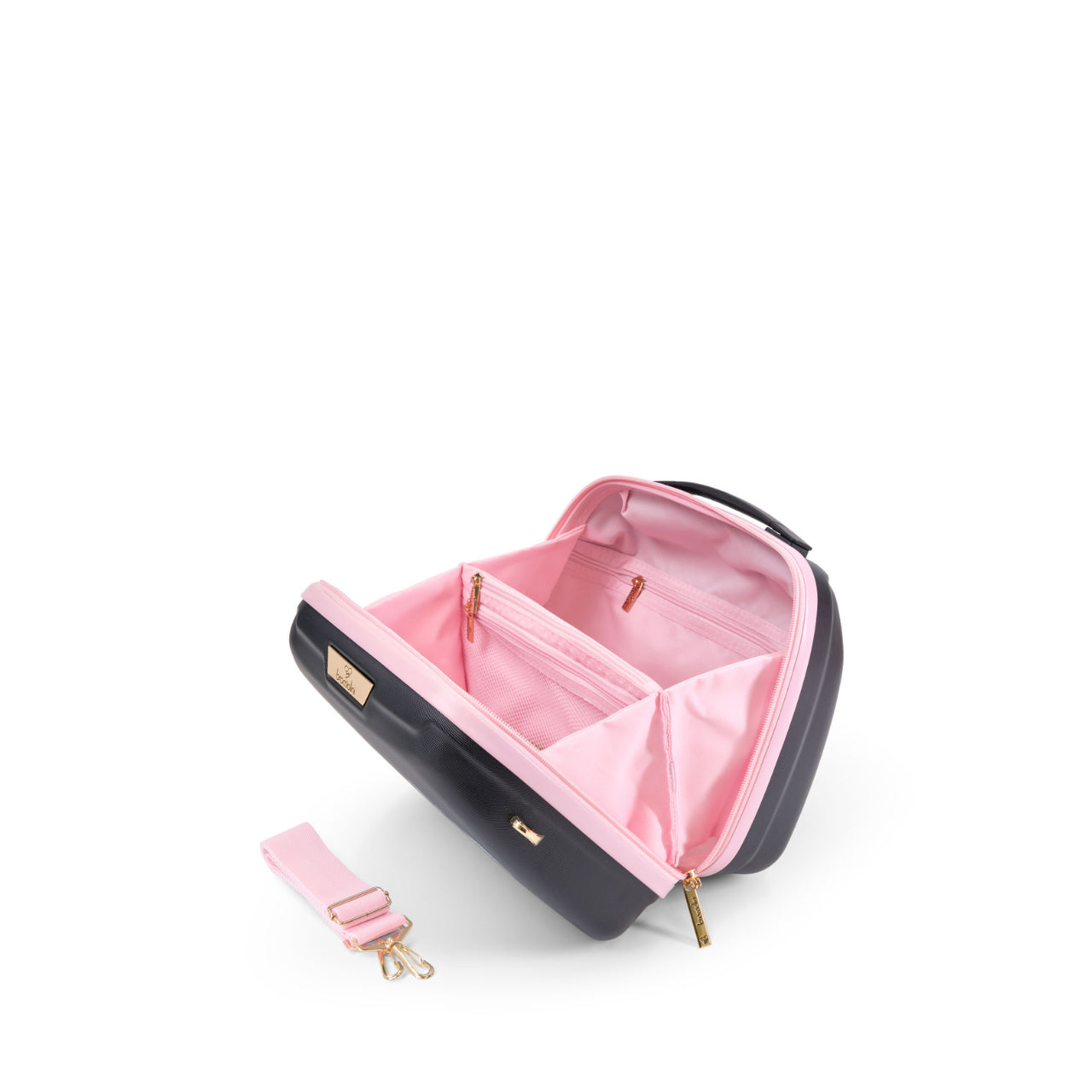 Beauty Case Braccialini Donna PUPPIES Nero/rosa