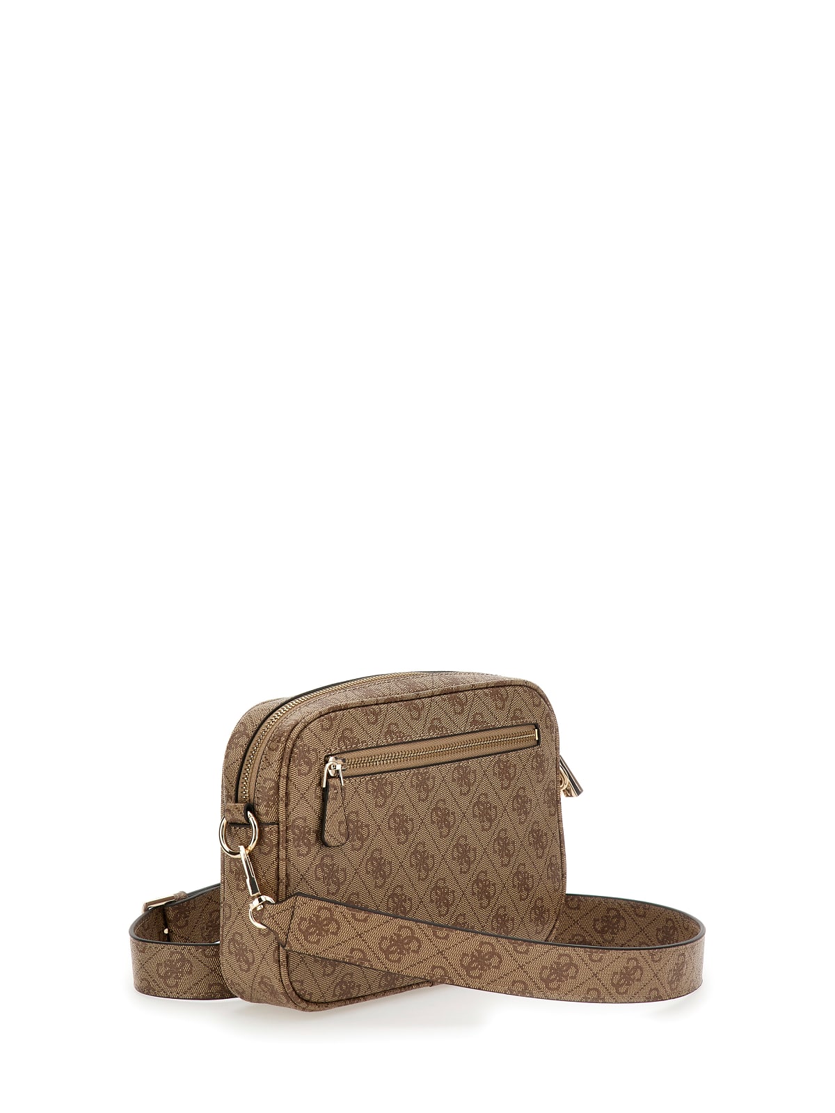 Borsa a Tracolla Guess Donna Meridian Camera Bag Beige/marrone