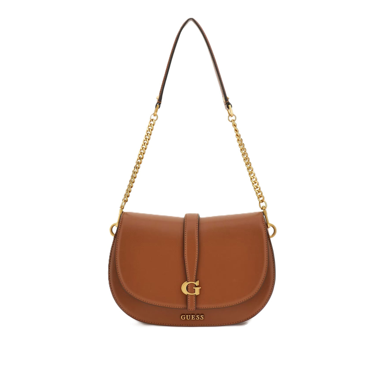 Borsa a Spalla Guess Donna Kuba Cognac