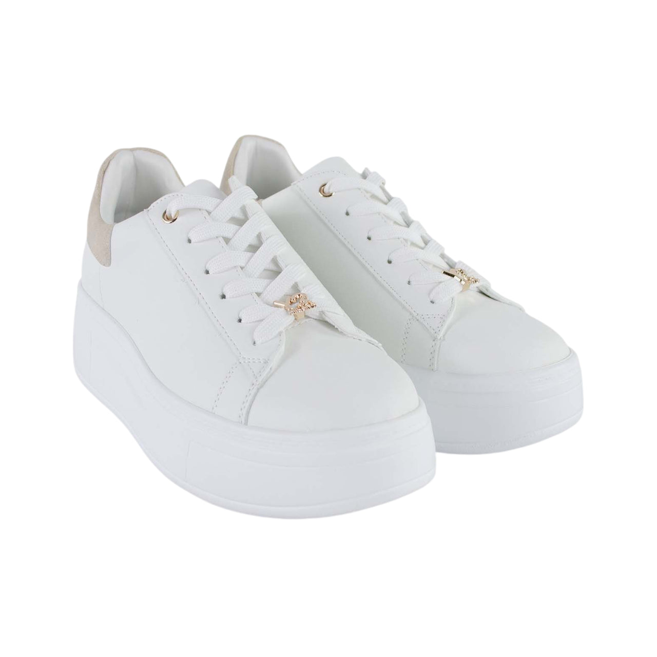 Sneakers Y Not? Donna Nicole Bianco/beige