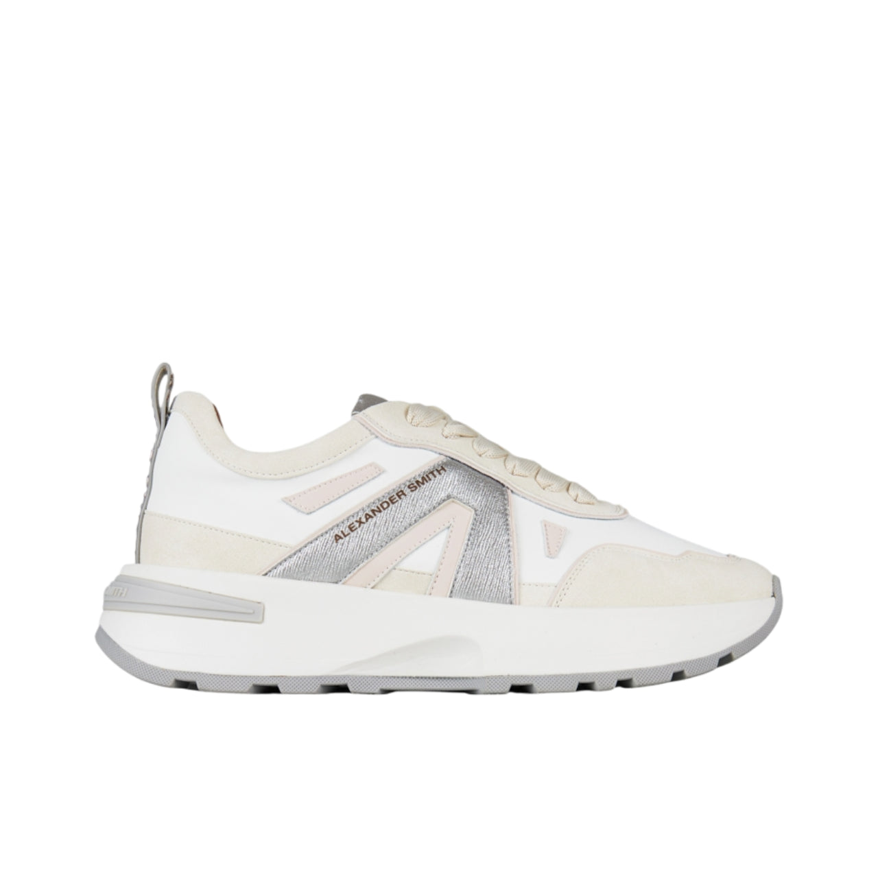 Sneakers Alexander Smith Donna LIVERPOOL Bianco/argento