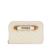 Portafoglio Guess Donna Sela Medium Avorio