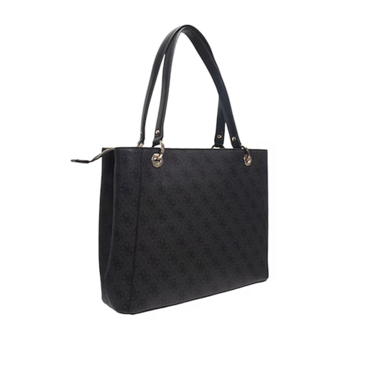 Borsa a Spalla Guess Donna Eco Mietta Nero/Carbone