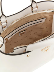 Borsa a Mano Guess Donna Meridian Bianco