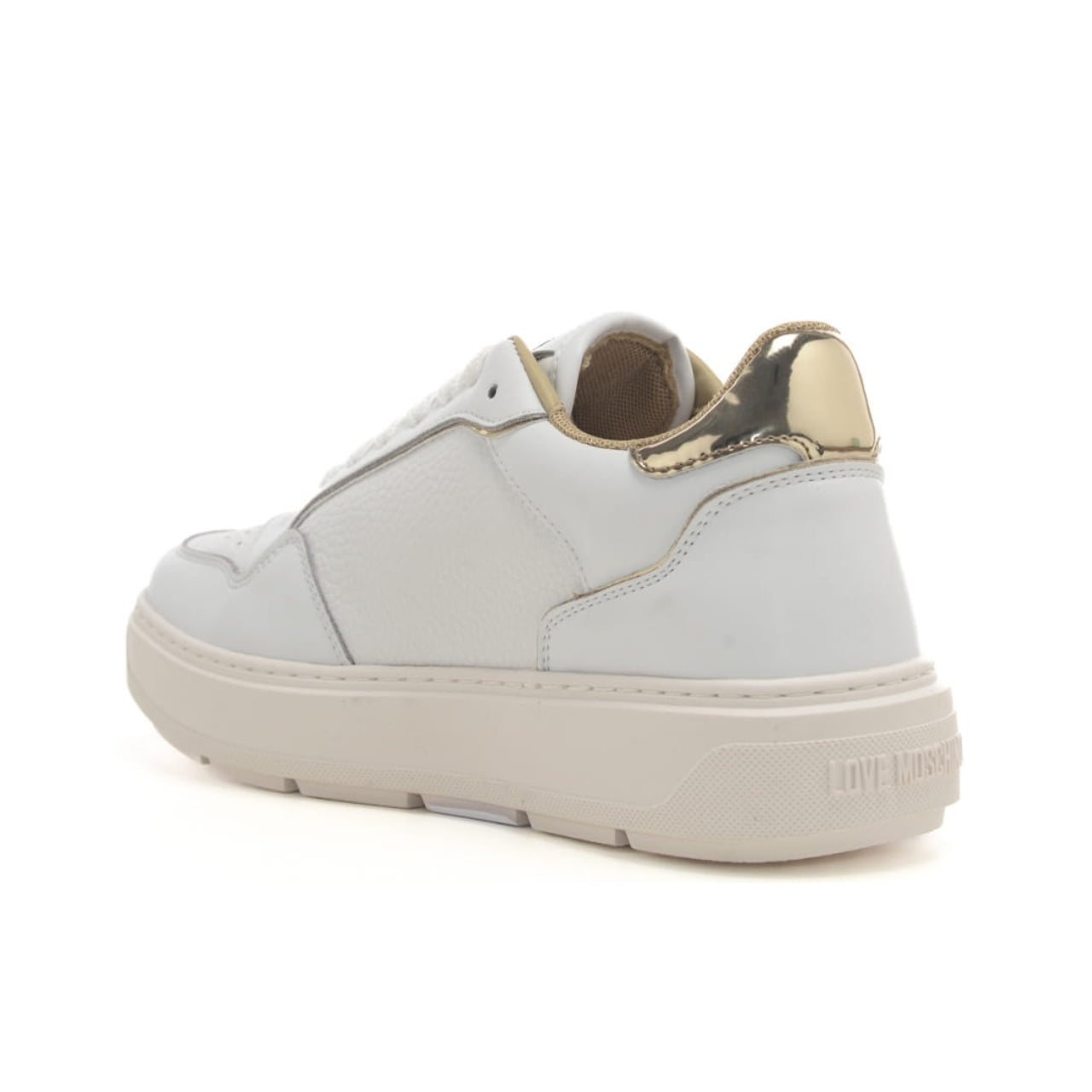 Sneakers Love Moschino Donna Love Bolding Bianco/argento