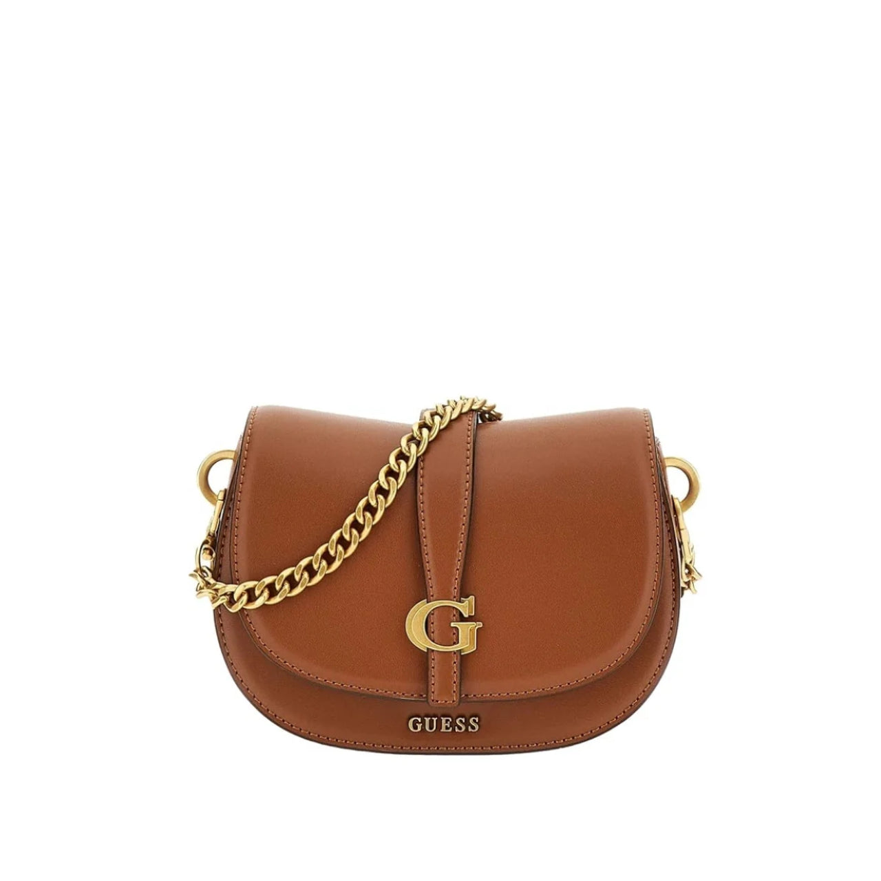 Borsa a Spalla Guess Donna Kuba Mini Cognac