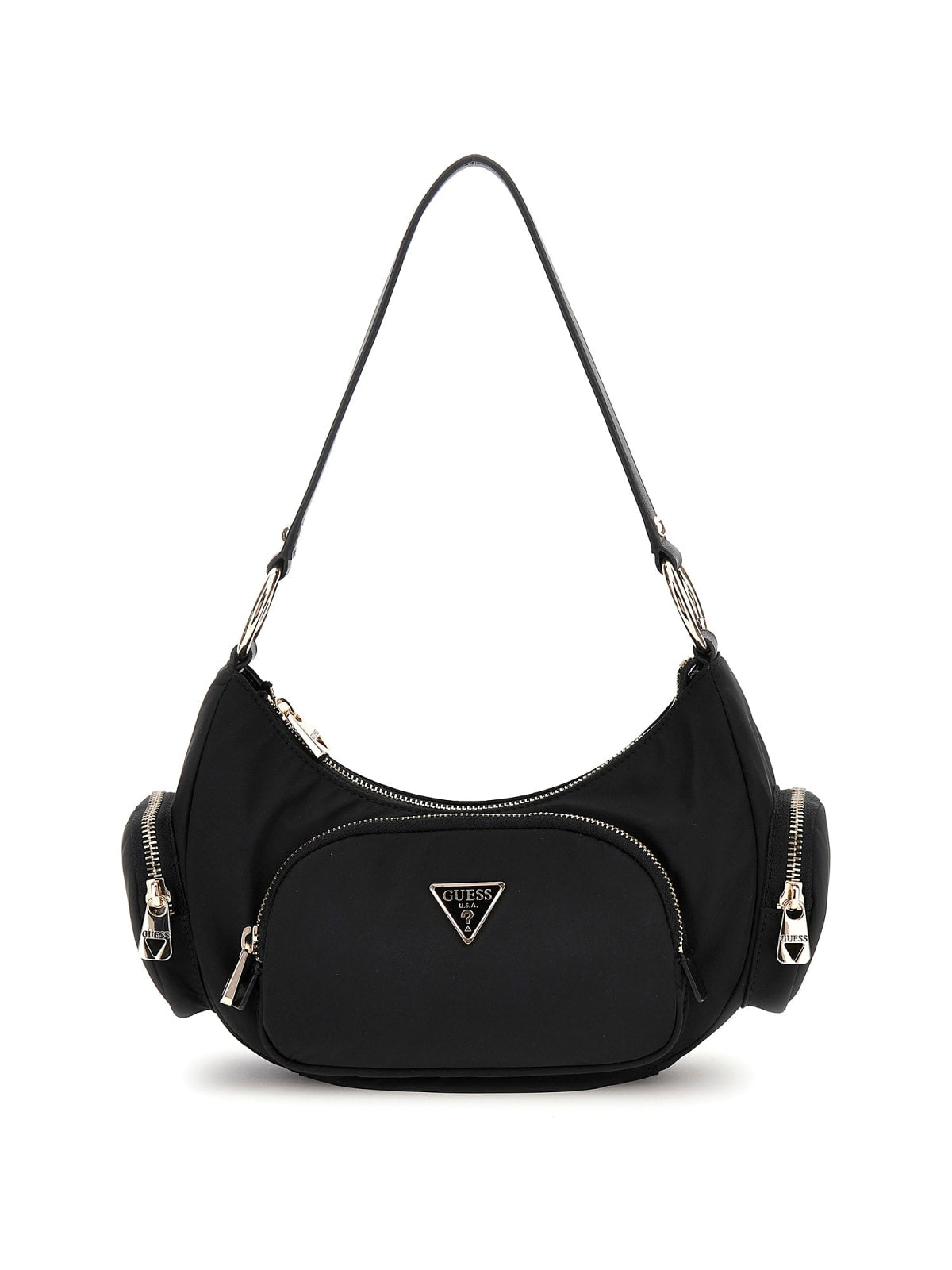 Borsa a Spalla Guess Donna Eco Gemma Nero