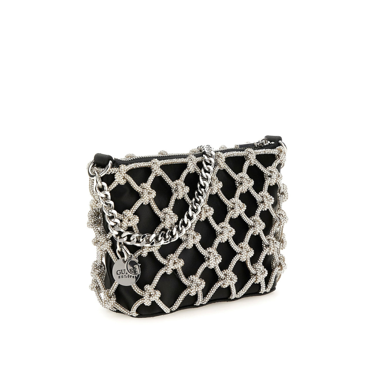 Tracollina Guess Donna Zalina Mini Nero/argento