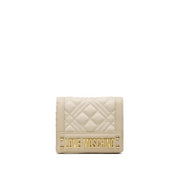 Portafoglio Love Moschino Donna Quilted Small Avorio