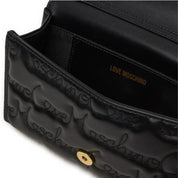 Borsa a Tracolla Love Moschino Donna Gold Heart Nero