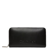 Portafoglio Calvin Klein Donna Embossed Logo Nero