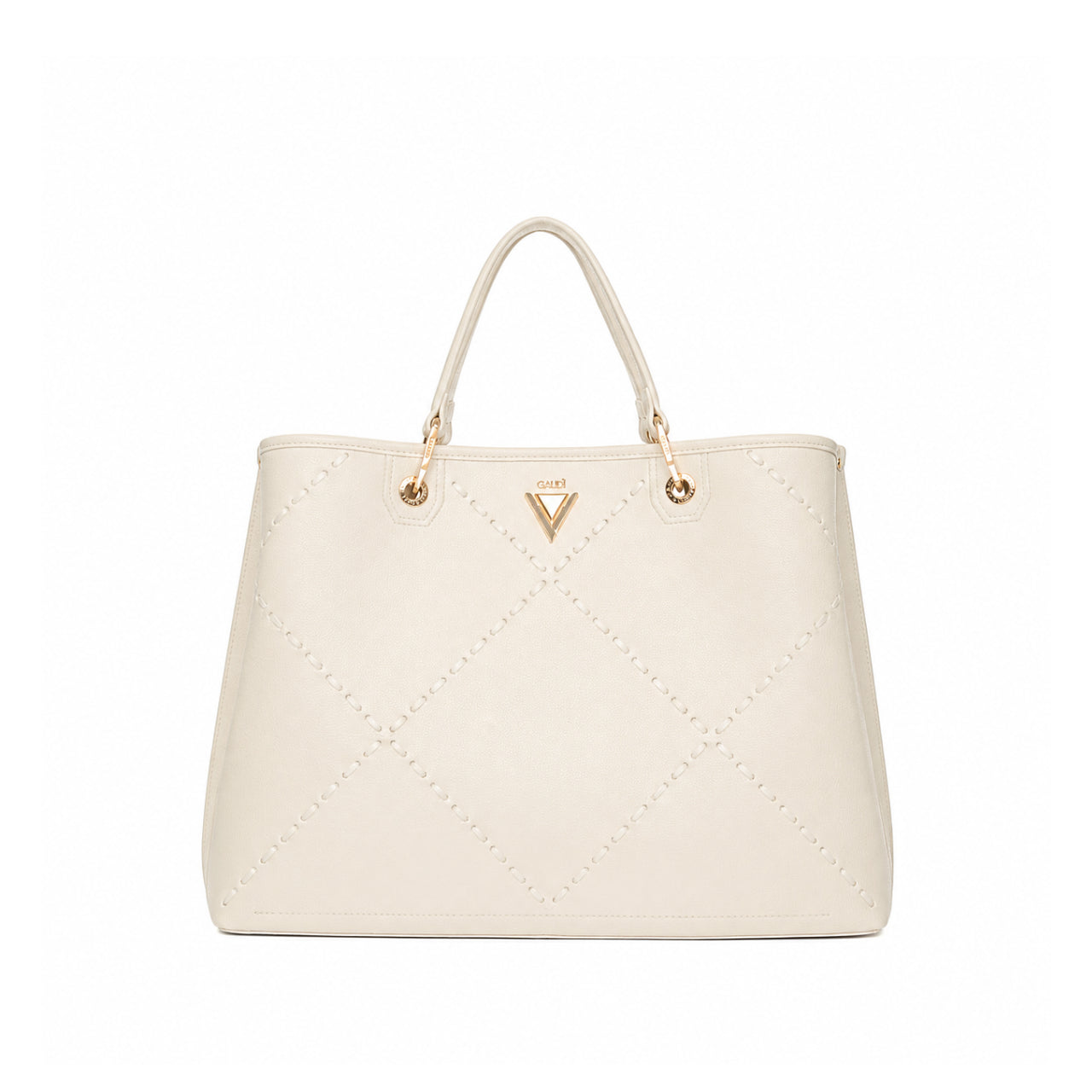 Borsa a Mano Gaudì Donna Bea Interlace Avorio