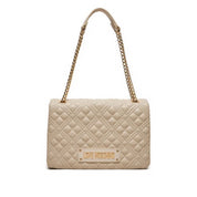 Borsa a Spalla Love Moschino Donna Quilted Avorio