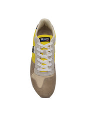 Sneakers Blauer Uomo Queens01 Beige/giallo
