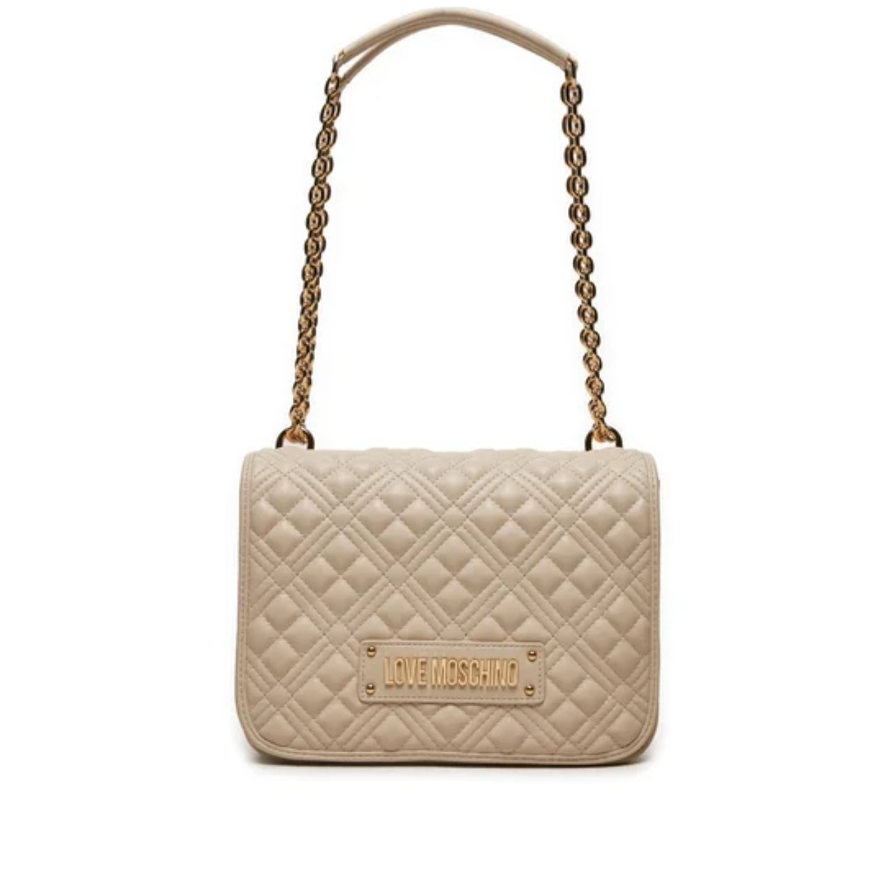 Borsa a Tracolla Love Moschino Donna Quilted Avorio