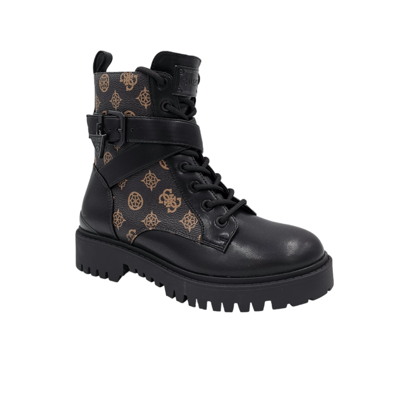 Anfibi neri da donna con suola combat Lora Ferres Anfibi neri da donna con suola combat Lora Ferres