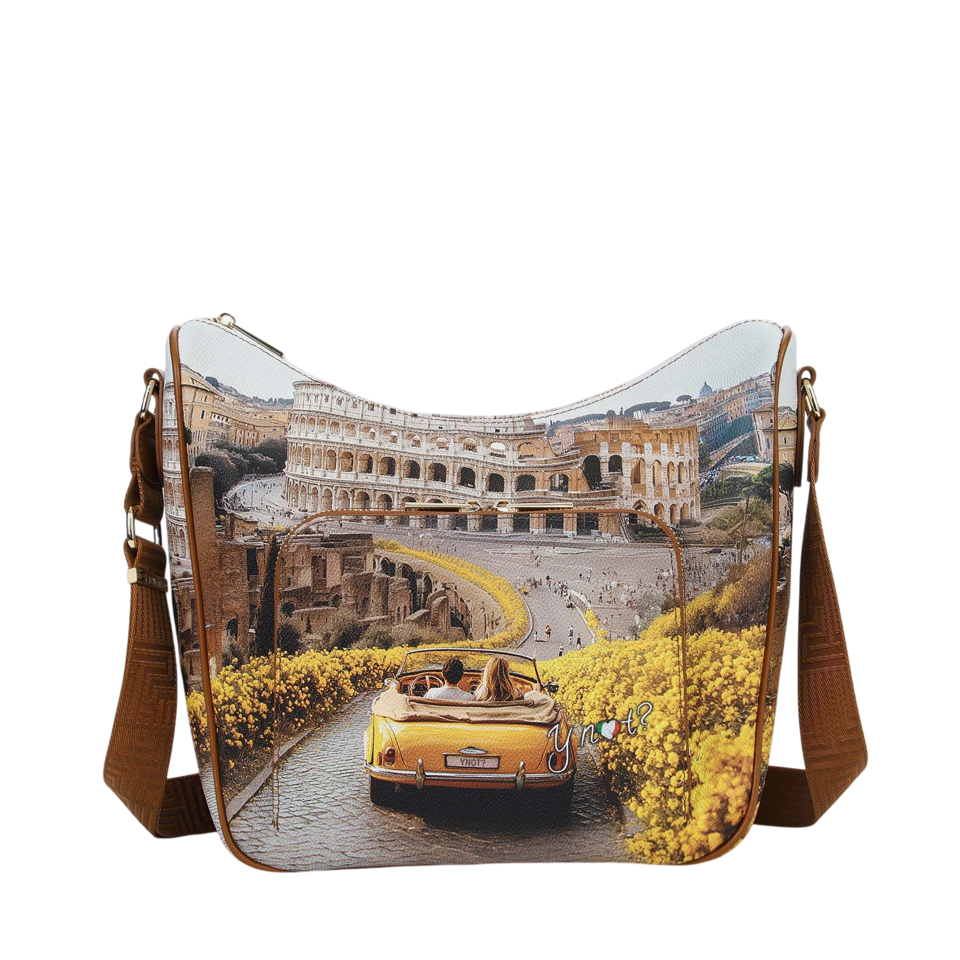 Borsa a Tracolla Y Not? Donna Sunshine Rome Multicolore