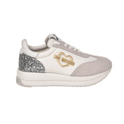 Sneakers Love Moschino Donna Daily Running Bianco/argento