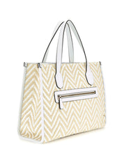 Borsa a Mano Guess Donna Silvana Bianco/beige