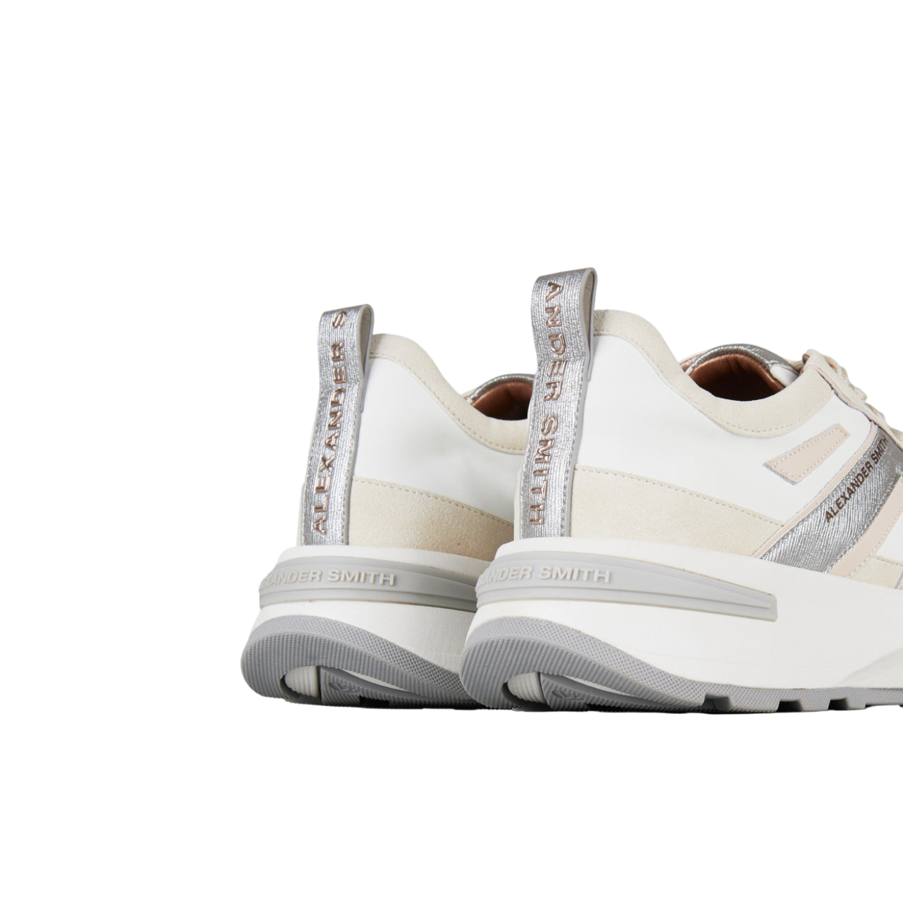 Sneakers Alexander Smith Donna LIVERPOOL Bianco/argento