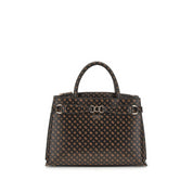 Borsa a Mano Guess Donna Arlena Logo Marrone