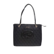 Borsa a Spalla Guess Donna Eco Mietta Nero/Carbone