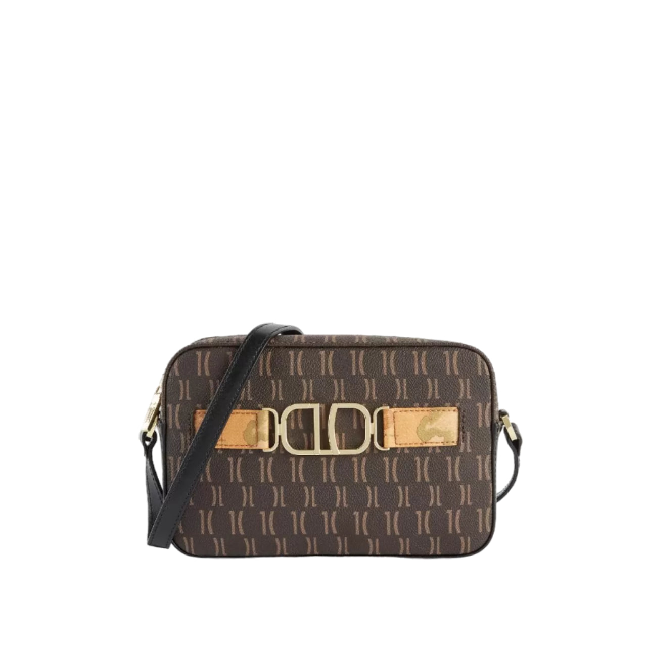 Borsa a Tracolla Alviero Martini 1^ Classe Donna 3D Monogram Nero/marrone