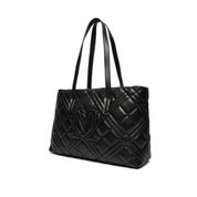 Borsa a Spalla Love Moschino Donna Quilted Nero/grigio