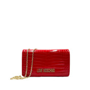 Tracollina Love Moschino Donna Shiny Croco Rosso