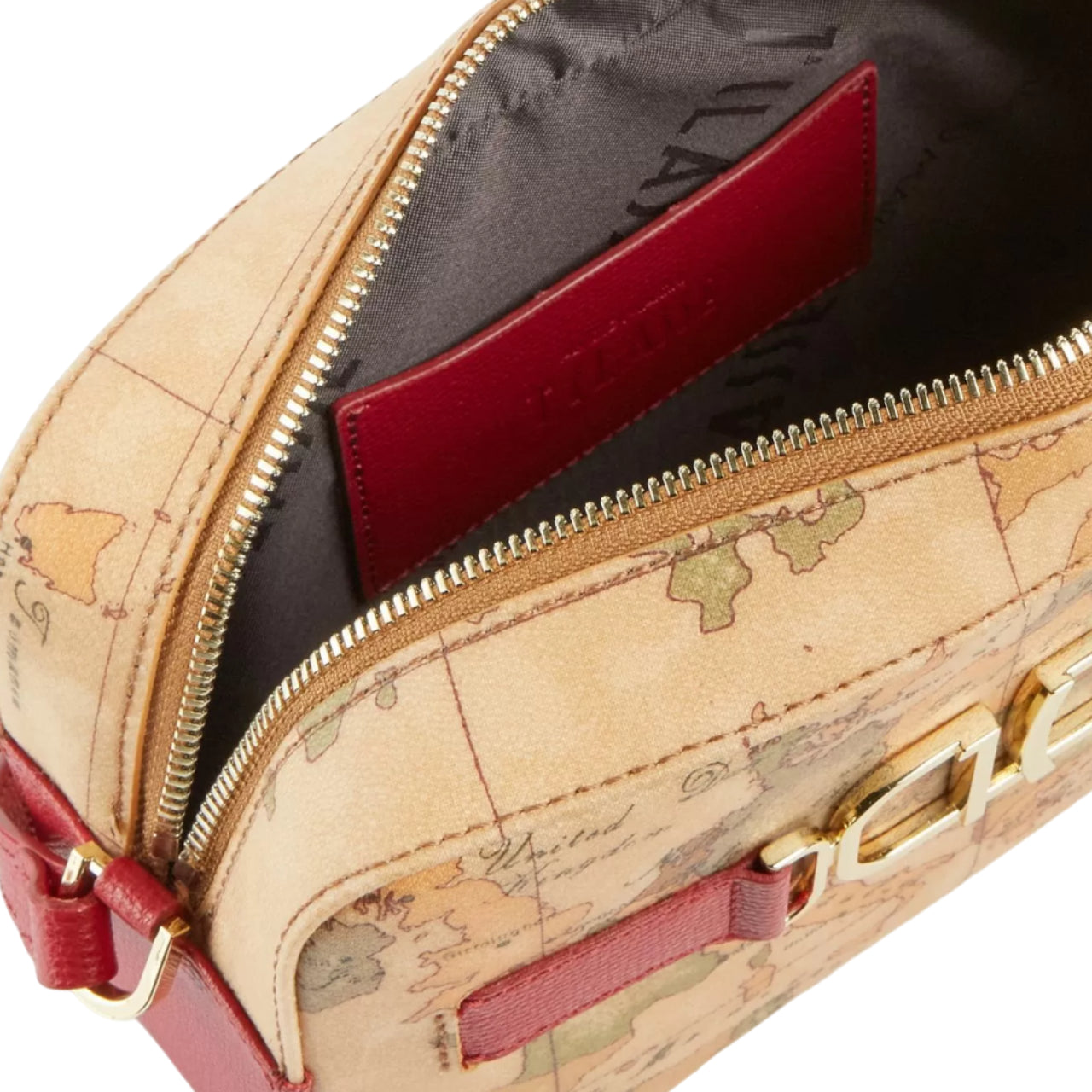 Borsa a Tracolla Alviero Martini 1^ Classe Donna 3D Geo Geo Classic/ Lampone